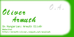 oliver armuth business card